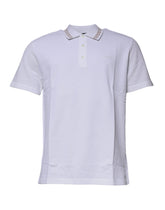 Versace White Viscose Collared Men Polo Short Sleeves T-shirt -   -  Versace.